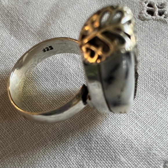 Large Dendrite Agate Ring - Picture 8 of 9